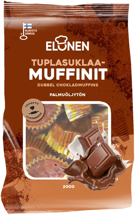 Elonen tuplasuklaamuffinit 200g