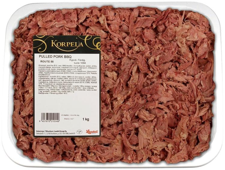 Route 55 Pulled pork BBQ 1kg