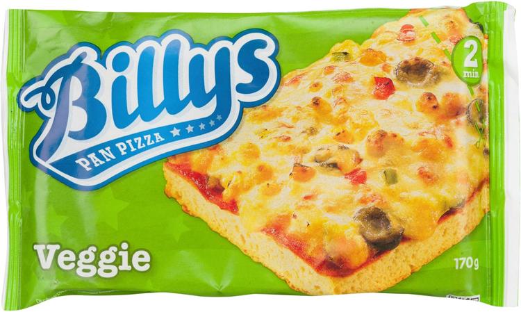 Billys 170g Pan Pizza Veggie pakaste