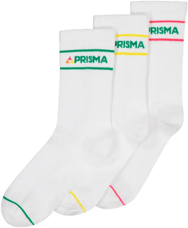 Prisma unisex sportsukat 193P062503 3-pack