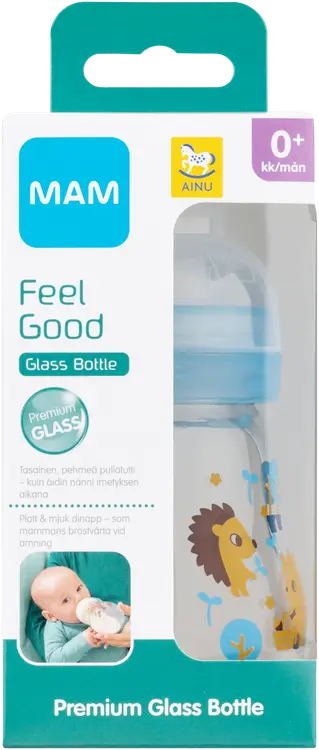 Ainu Mam Feel Good lasinen tuttipullo 170 ml