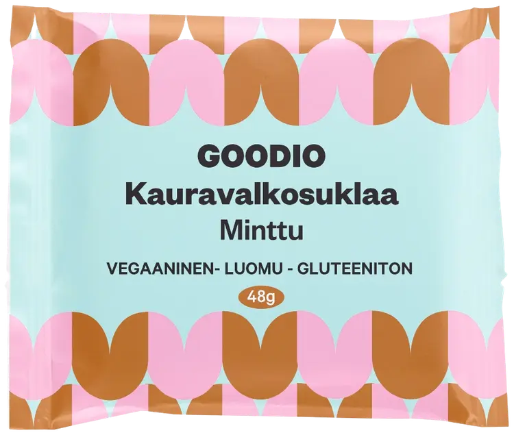 Goodio Kauravalkosuklaa Minttu luomu 48g