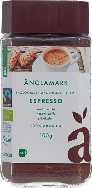 Änglamark espresso pikakahvi luomu 100 g