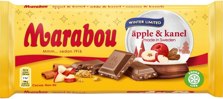 Marabou Äppel & Kanel suklaalevy 185g