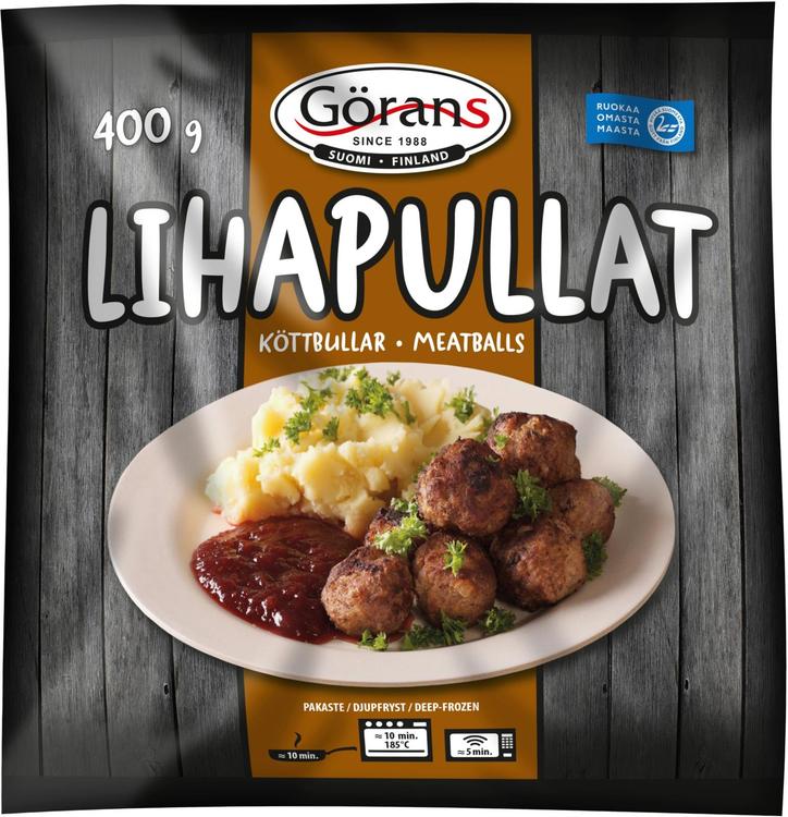 Görans lihapullat 400g kypsät ja irtopakastetut