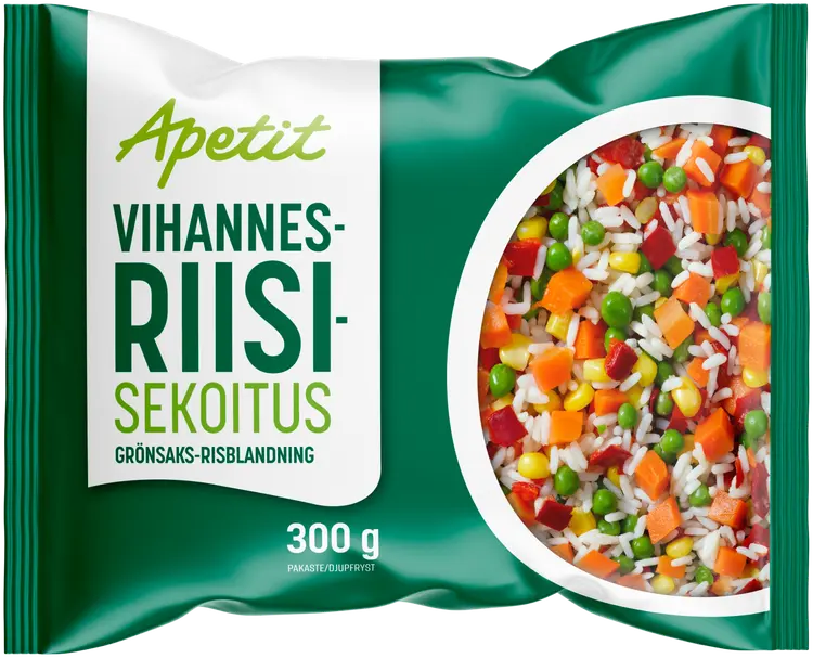Apetit Vihannes-riisisekoitus pakaste 300g