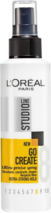 L'Oréal Paris Studio Line Go Create Ultra-Precise Spray ultravoimakas muotoilusuihke, 8/10 150ml