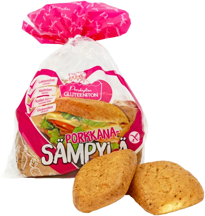 Porokylän Porkkanasämpylä 4 kpl / 180 g gluteeniton