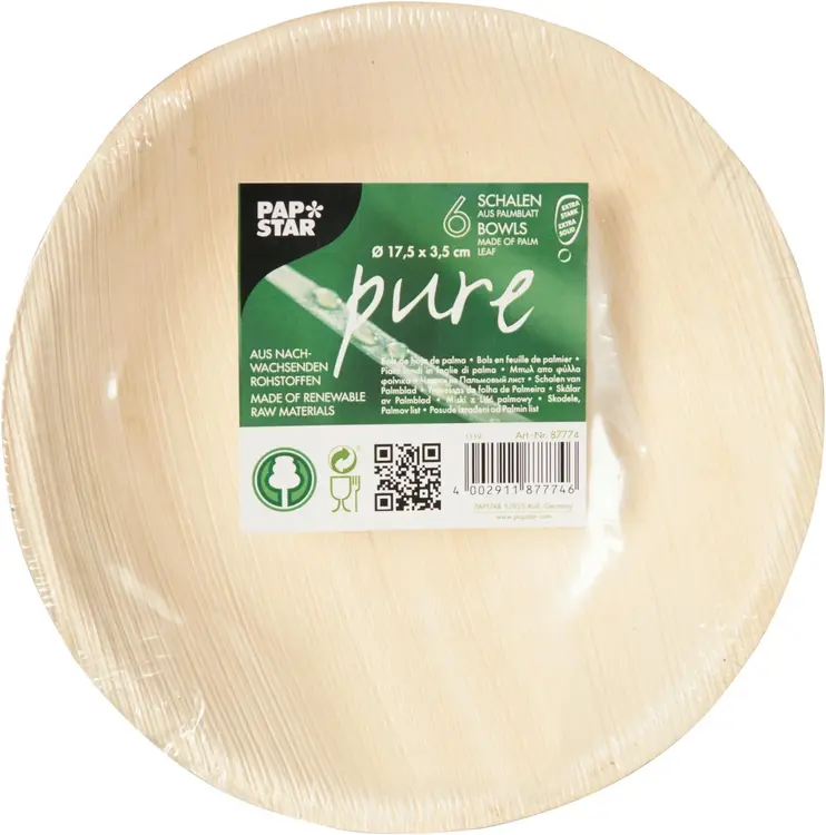Kulho, Palmulehti "pure" pyöreä 300 ml Ø 17,5 cm · 3,5 cm