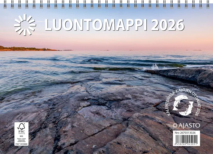 Ajasto seinäkalenteri Luontomappi