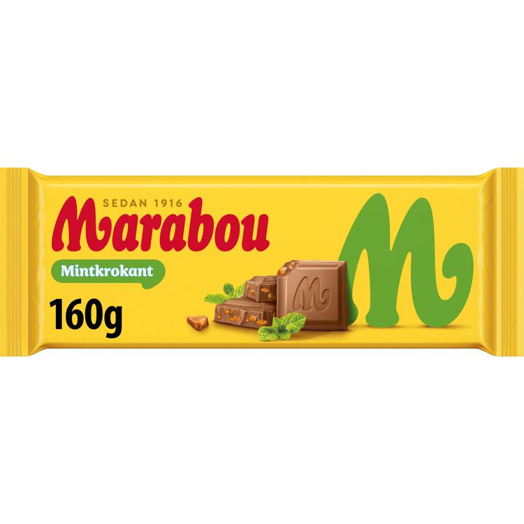 Marabou Mintkrokant  Suklaalevy  160g