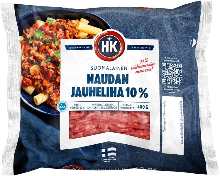HK Naudan jauheliha 10% 400 g