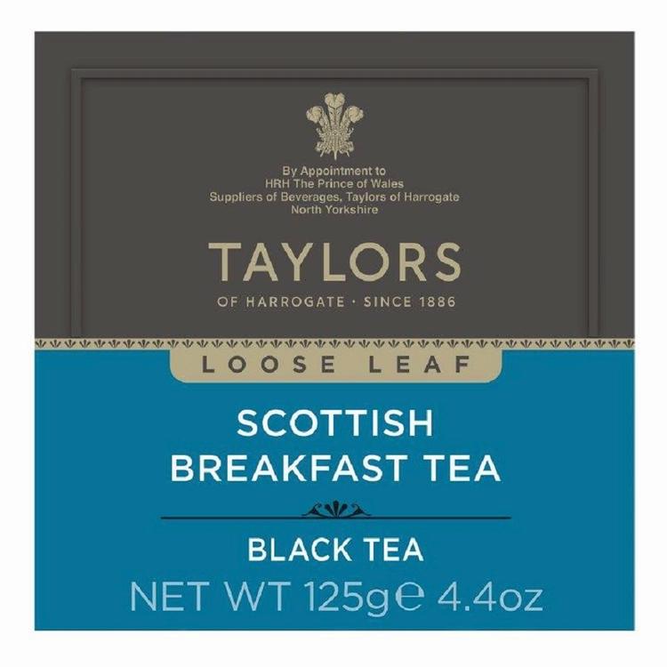 Taylors of Harrogate 125g Scottish breakfast loose tea musta irtotee