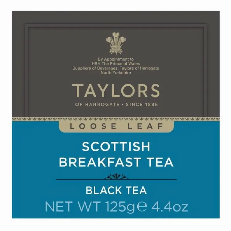Taylors of Harrogate 125g Scottish breakfast loose tea musta irtotee