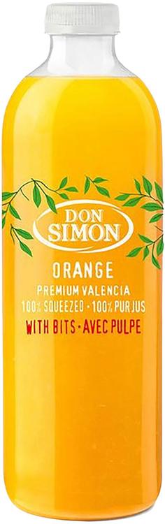Don Simon 100% tuorepuristettu appelsiinimehu hedelmälihalla 1L