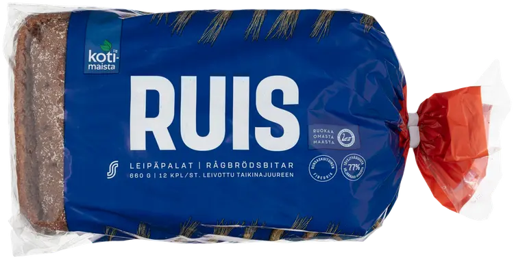 Kotimaista ruisleipäpalat 12 kpl 660 g