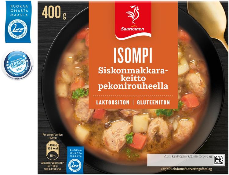 Saarioinen Isompi Siskonmakkarakeitto 400g