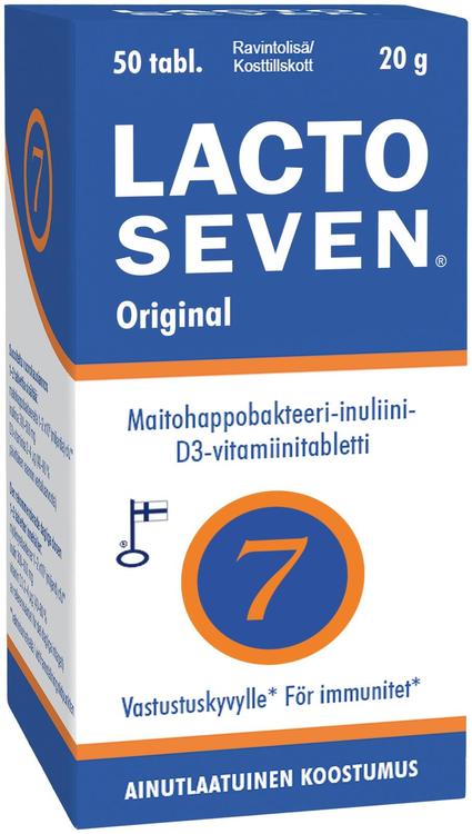 Lacto Seven 50 kpl maitohappobakteeri-inuliinivalmiste 20 g