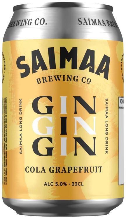 Saimaa Long Drink Cola Grapefruit 5,0% 0,33l tölkki