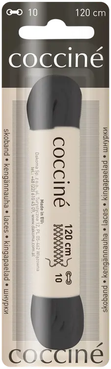 Coccine kengännauha 120 cm, musta