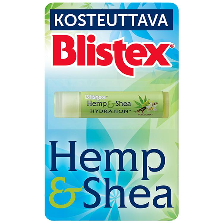 Blistex Hemp & Shea Hydration Vanilla Mint Vanilja-minttu huulivoide 4,25g