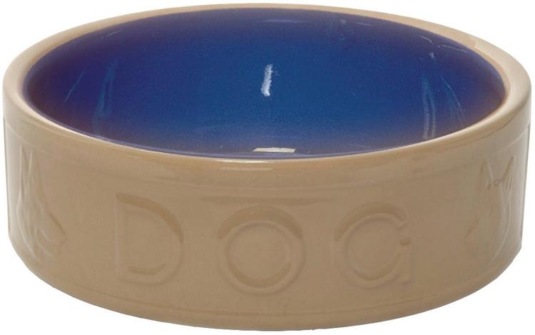 Dogman ruokakuppi keraaminen 18cm 1,2l beige