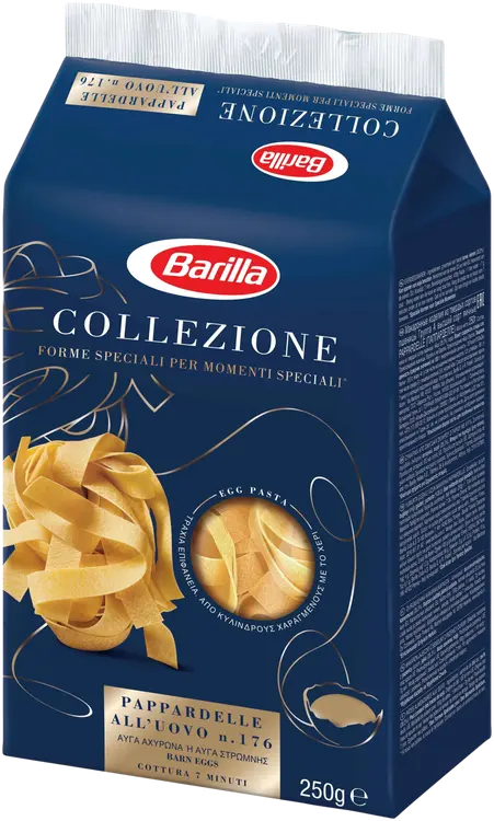 Barilla Collezione Pappardelle All Uovo durumvehnästä ja kanamunasta valmistettu pasta 250g
