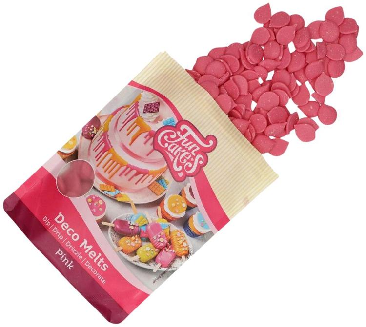 Funcakes decomelts -napit, vaaleanpunainen 250g