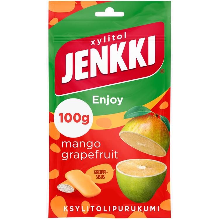 Jenkki Enjoy Mango-grapefruit ksylitolipurukumi 100g