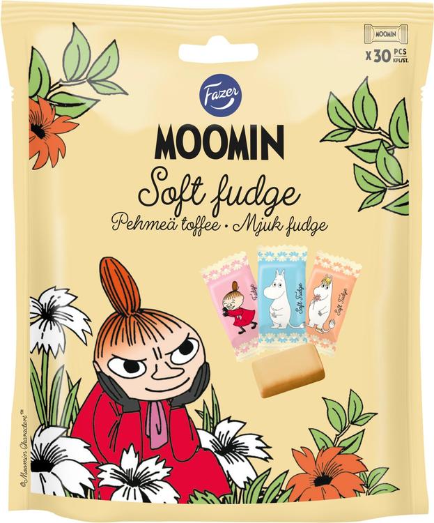 Fazer Moomin Pehmeä toffee karkkipussi 160 g