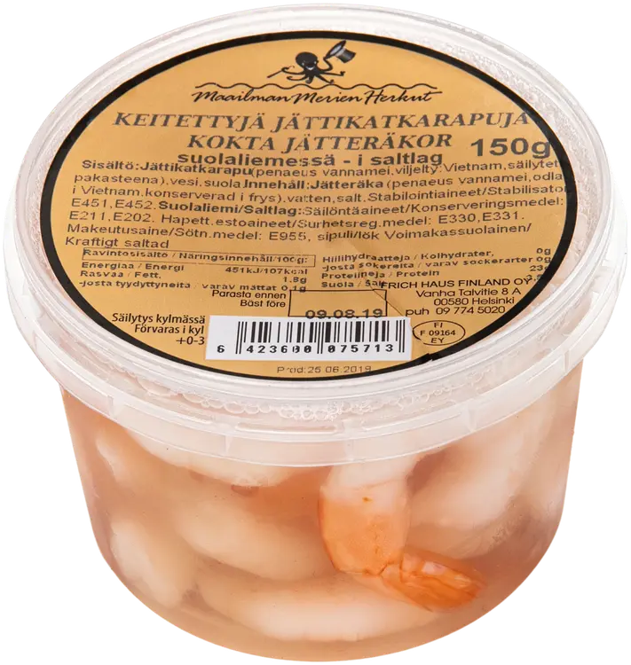 Jättikatkarapu dippipyrstö liemessä 150g