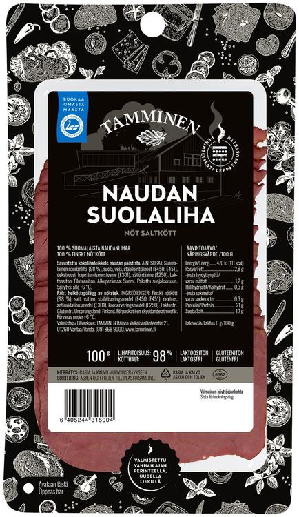 Tamminen naudan suolaliha 100g