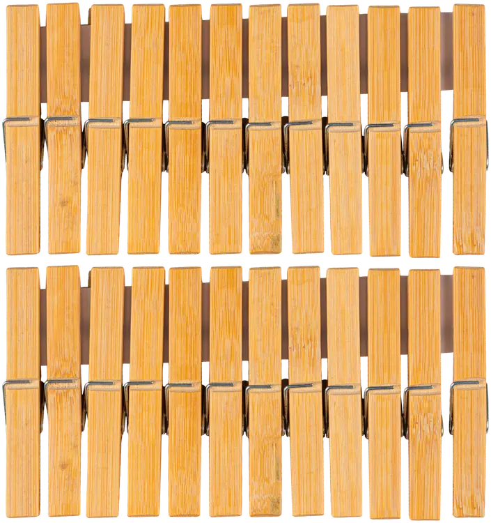 House pyykkipojat 24 kpl bambu
