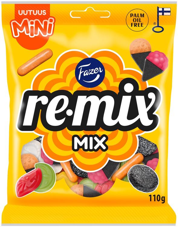 Fazer Remix Mini Mix karkkipussi 110g