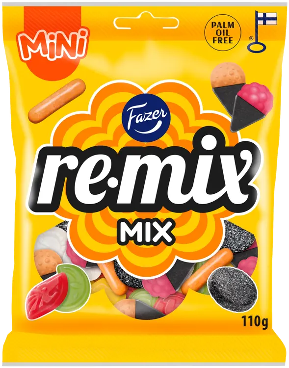 Fazer Remix Mini Mix karkkipussi 110g