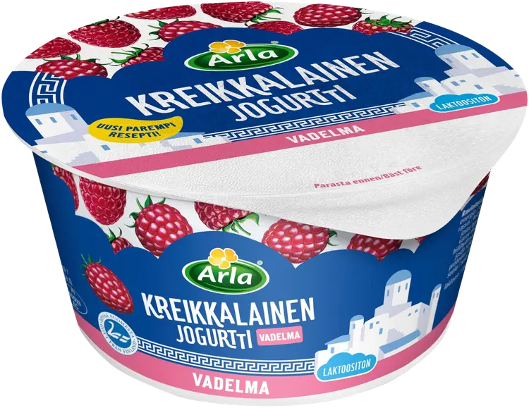 Arla Kreikkalainen Vadelmajogurtti 150 g laktoositon