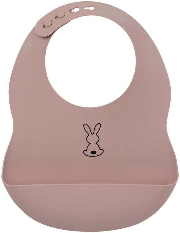 Nattou Silikoni Ruokalappu, Dusty pink