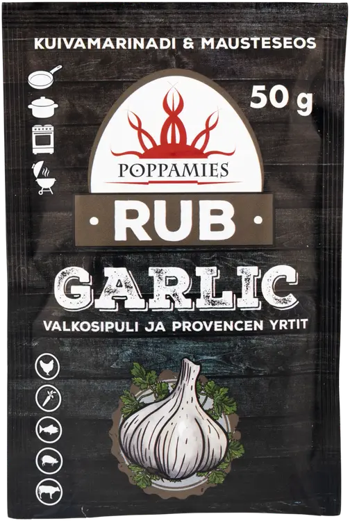 Poppamies Rub Garlic mausteseos 50g