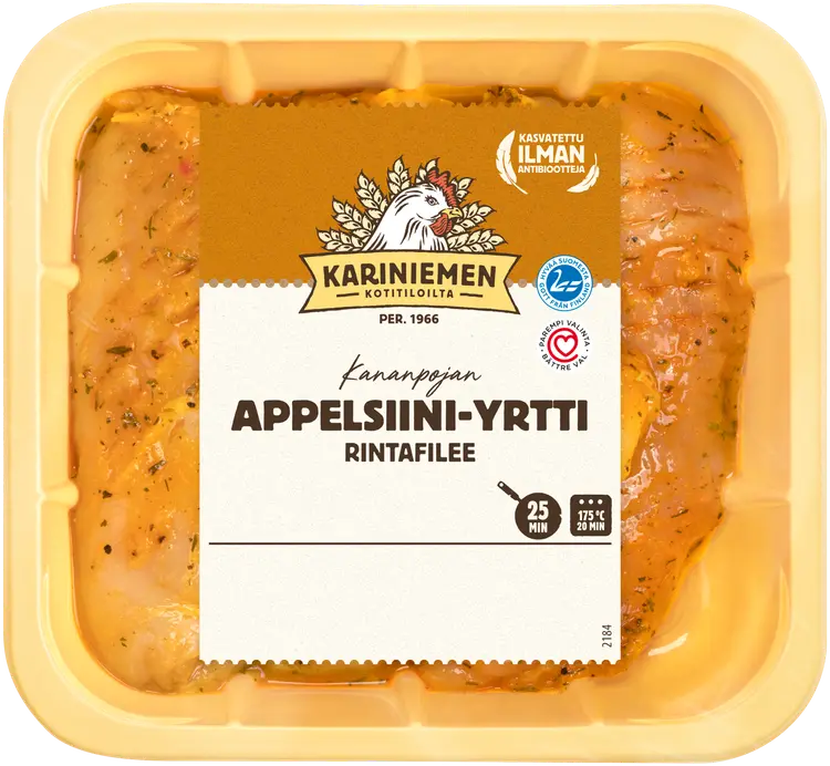 Kariniemen Kananpojan filee appelsiini-yrtti 580 g