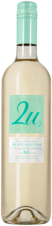 2U Duas Uvas Vinho Regional Lisboa valkoviini 8,0 til-% 75cl plo