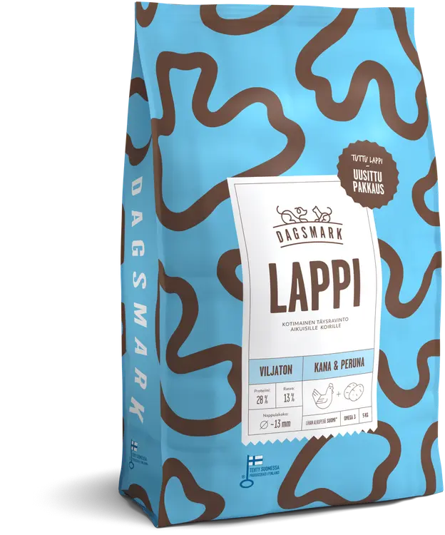 Dagsmark LAPPI 5kg viljaton koiran kuivaruoka kana-peruna