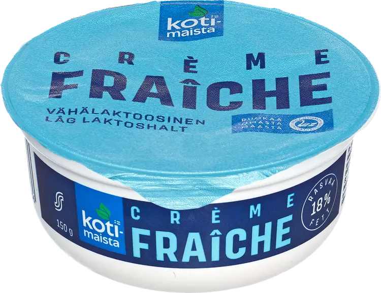 Kotimaista Creme fraiche 18 % 150g vähälaktoosinen