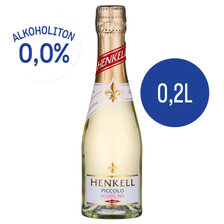 Henkell Alkoholfrei Sparkling Blanc <0,5 til-% 0,2 L pullo