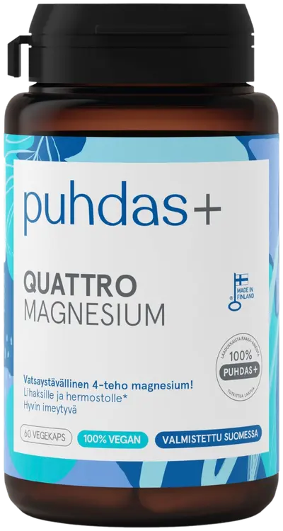 Puhdas+ Quattro Magnesiumvalmiste 36g/60kaps