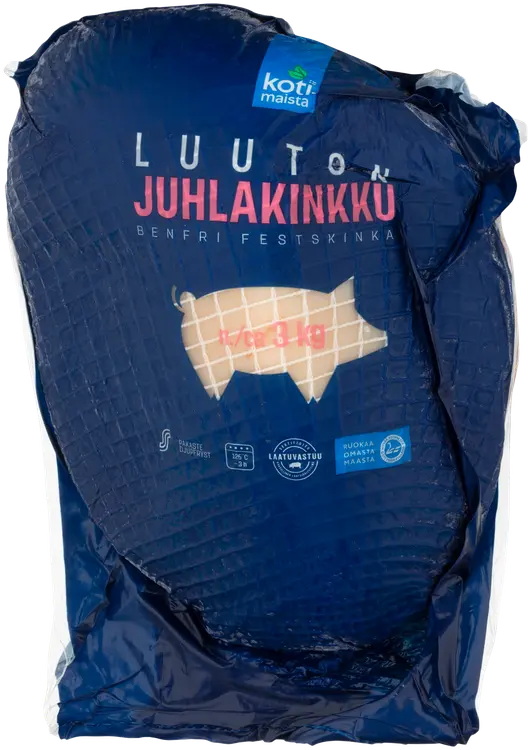 Kotimaista luuton juhlakinkku n3kg pakaste