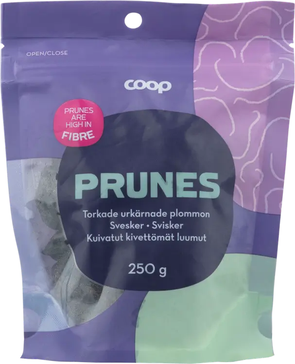 Coop kuivatut kivettömät luumut 250 g