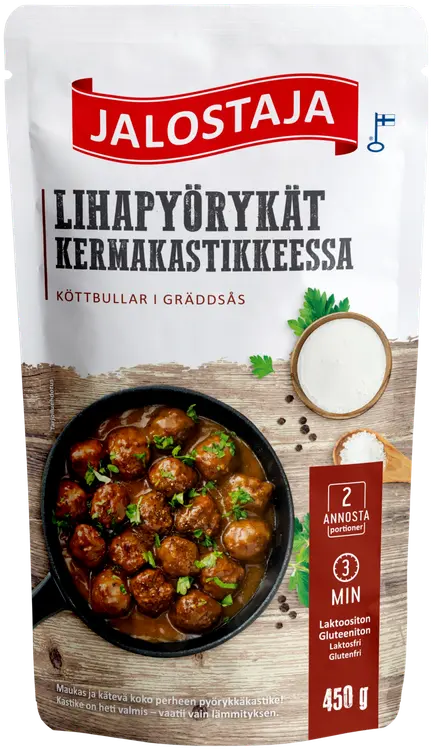 Jalostaja Lihapyörykät kermakastikkeessa 450 g