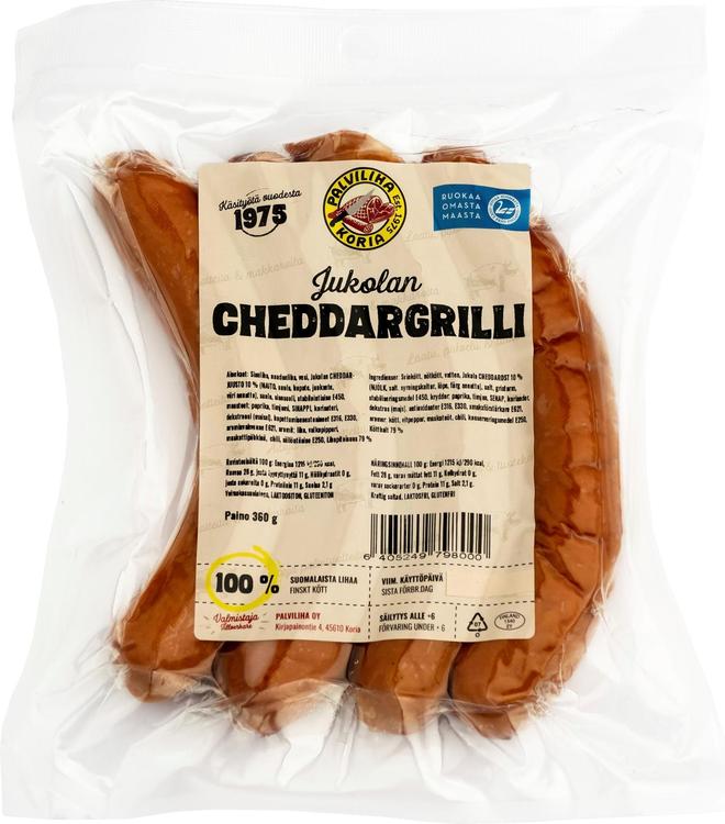 Palviliha Cheddargrilli 360 g