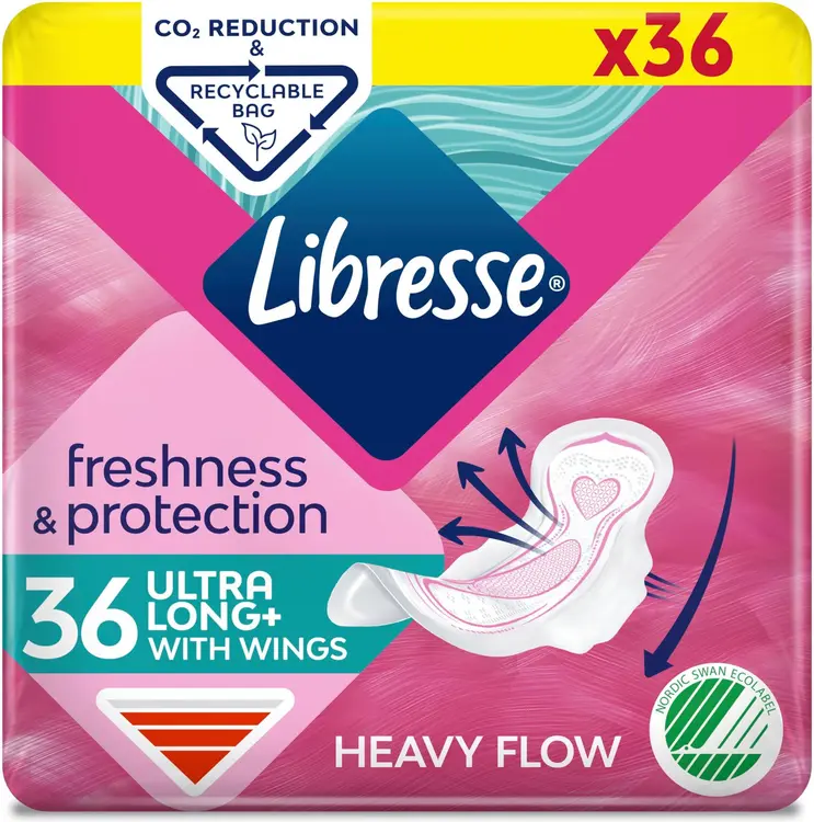 Libresse Ultra side Ultra+ Long Wing 36 kpl