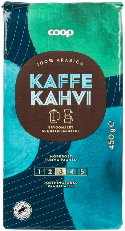 Coop kahvi tumma paahto suodatinjauhatus 450 g